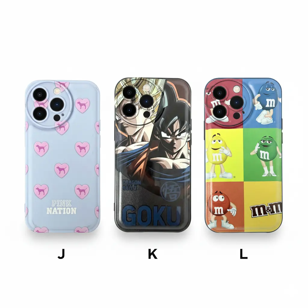 Forro iPhone 13 Pro de Silicone Diseños Varios J K L.webp