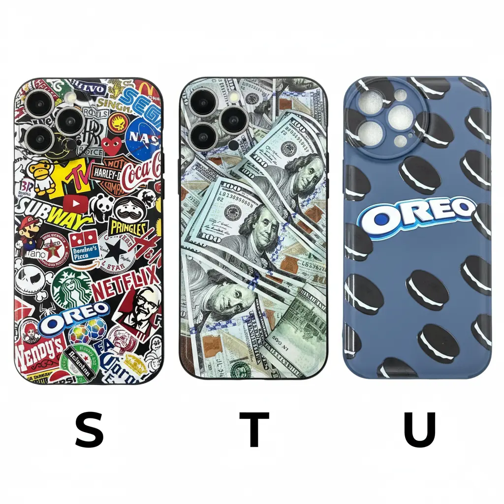 Forro iPhone 13 Pro Max de Silicone Diseños Varios S T U.webp