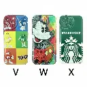 Forro iPhone 13 Pro Max de Silicone Diseños Varios V W X.webp