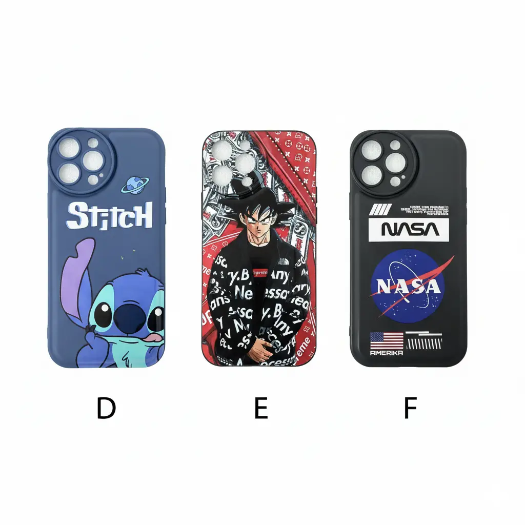 Forro iPhone 13 Pro Max de Silicone Diseños Varios D E F.webp