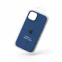 Forro iPhone 14 Silicone Case azul.webp