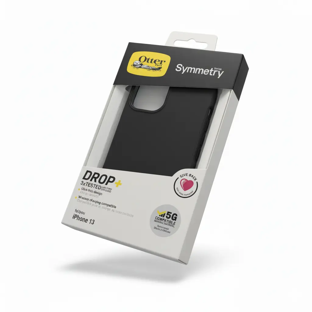 Forro IP13 Otterbox summetry negro.webp