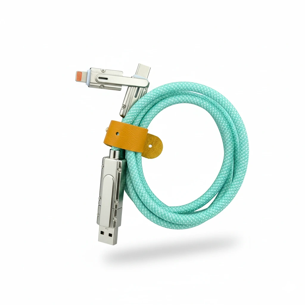 Cable Macaroon multipuntas Nylon Tipo A-C - Tipo C-Iph 1m B.webp