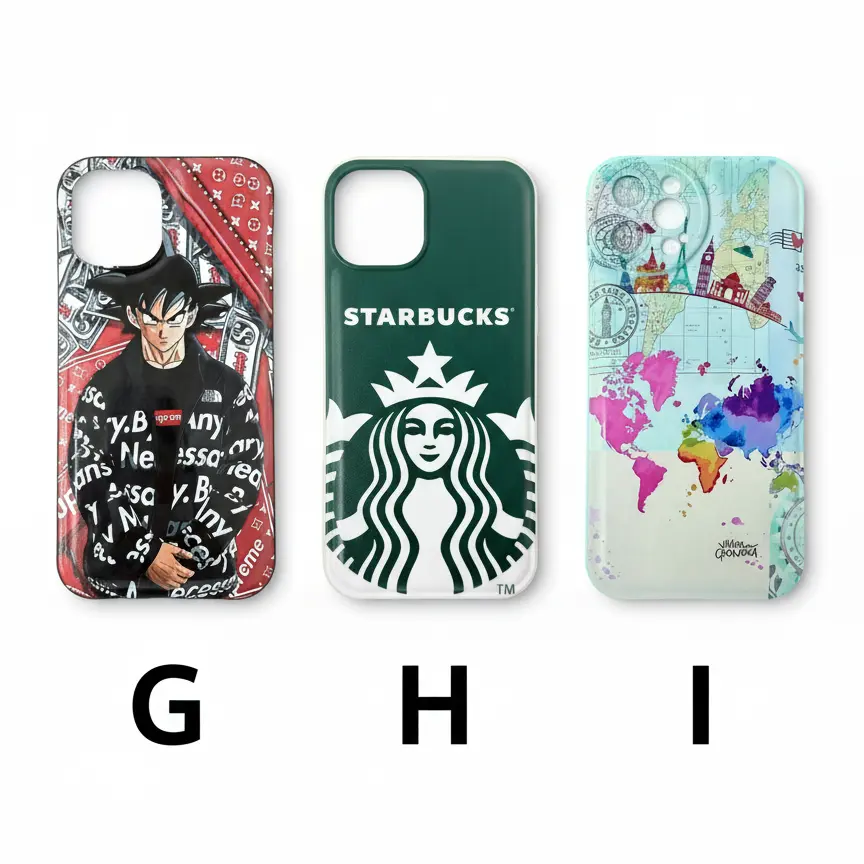 Forro iPhone 12 Pro Max de Silicone Diseños Varios G H I.webp