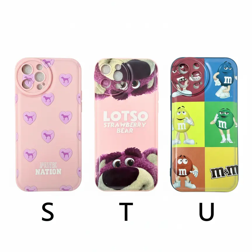 Forro iPhone 12 Pro Max de Silicone Diseños Varios S T U.webp