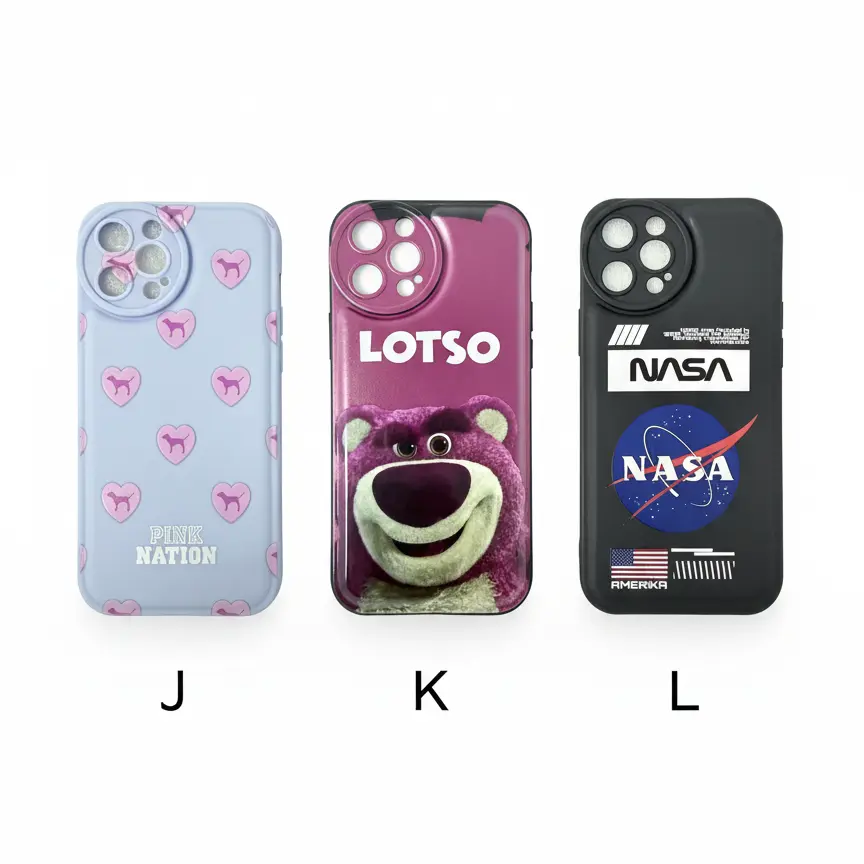 Forro iPhone 12 Pro Max de Silicone Diseños Varios J K L.webp