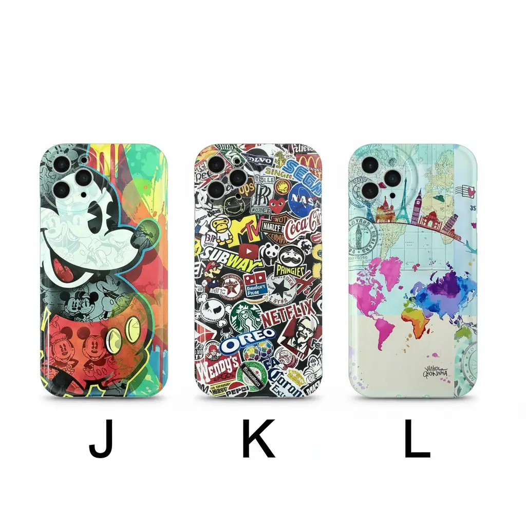Forro iPhone 11 Pro de Silicone Diseños Varios J K L.webp