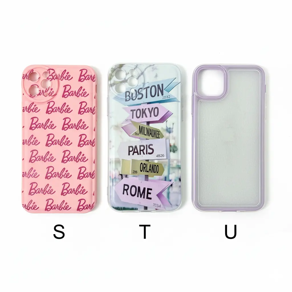 Forro iPhone 11 Pro Max de Silicone Diseños Varios S T U.webp