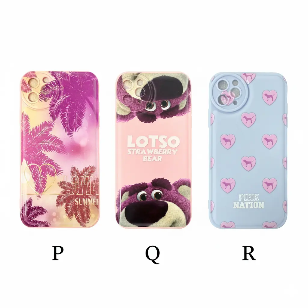 Forro iPhone 11 Pro Max de Silicone Diseños Varios P Q R.webp