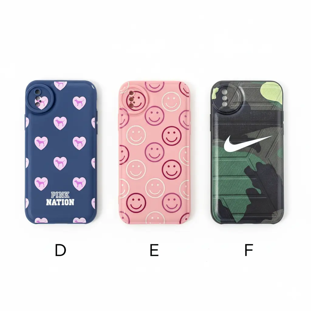 Forro iPhone X-Xs de Silicone Diseños Varios D E F.webp