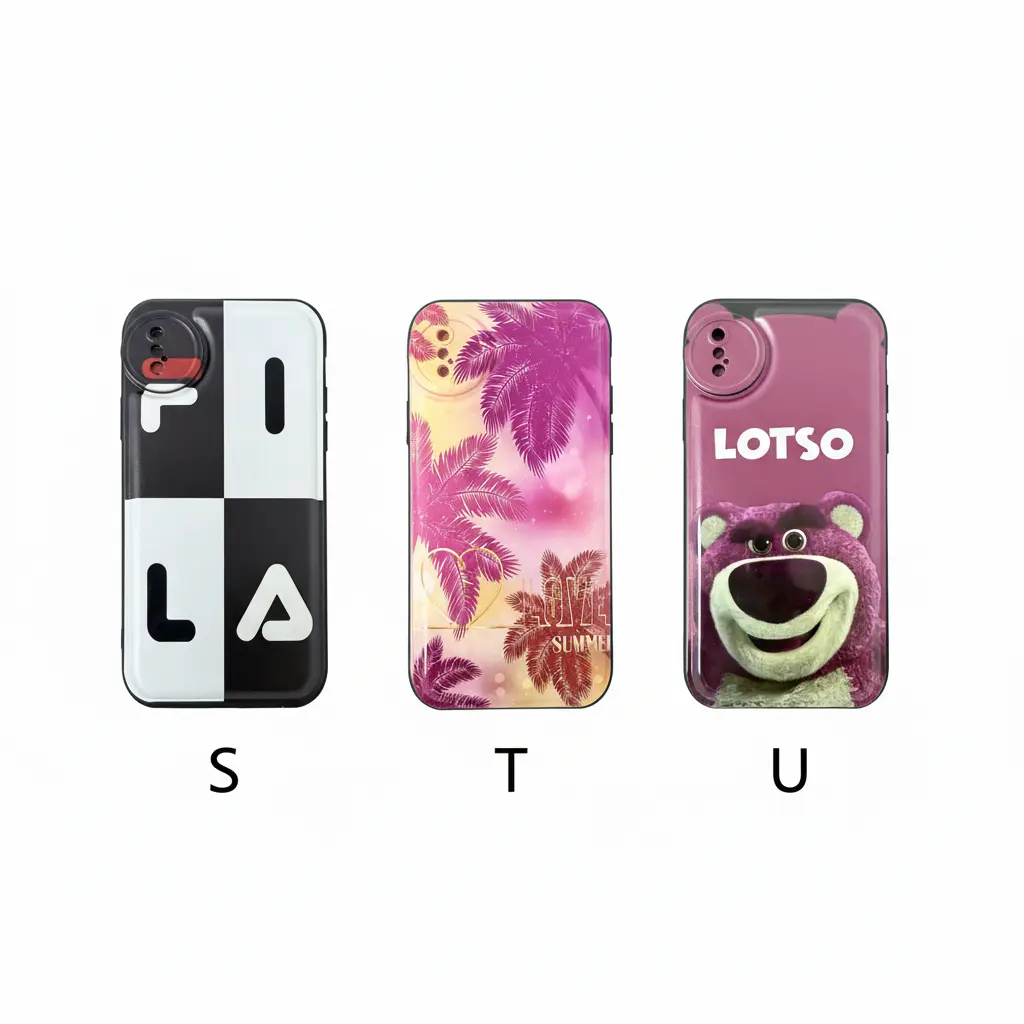 Forro iPhone X-Xs de Silicone Diseños Varios S T U.webp