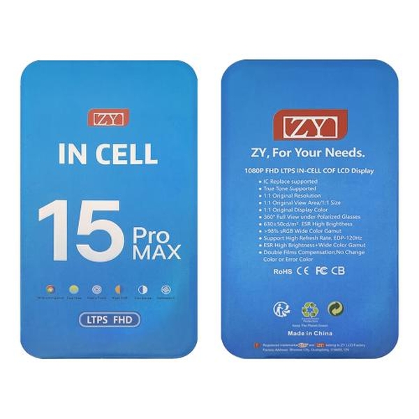 Pantalla INCELL iPhone 15 Pro Max Marca ZY