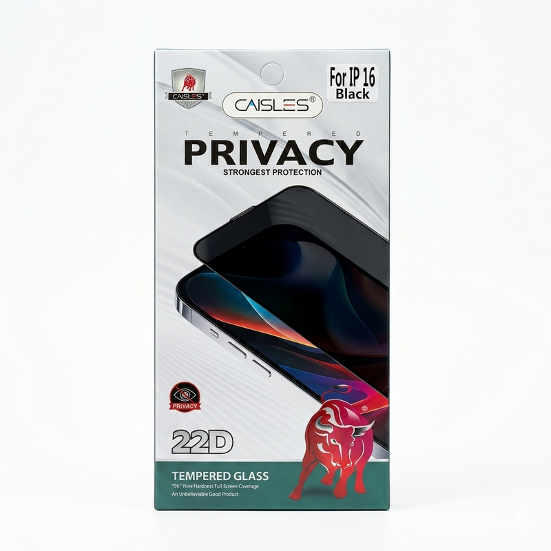 [pp022] Protector Antiespia Vidrio Temp. iPhone 16
