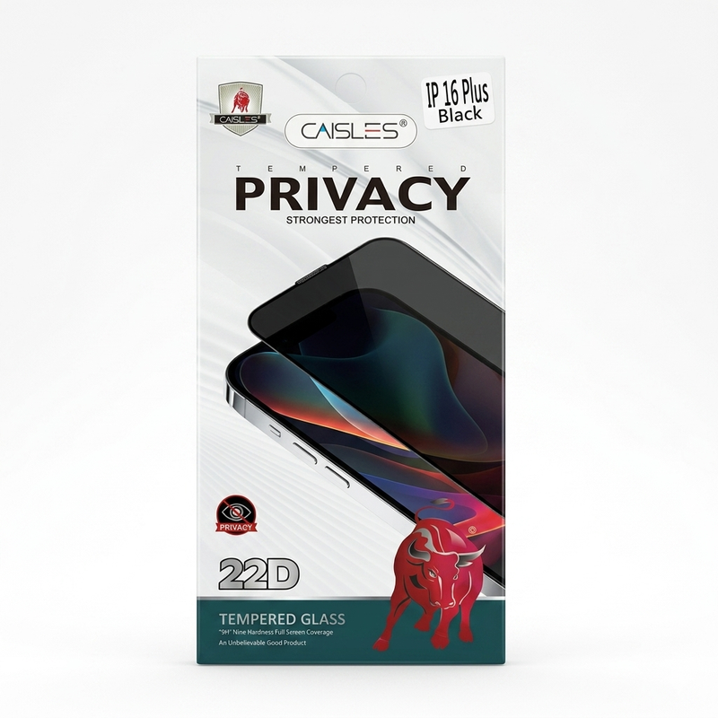 [pp023] Protector Antiespia Vidrio Temp. iPhone 16 Plus