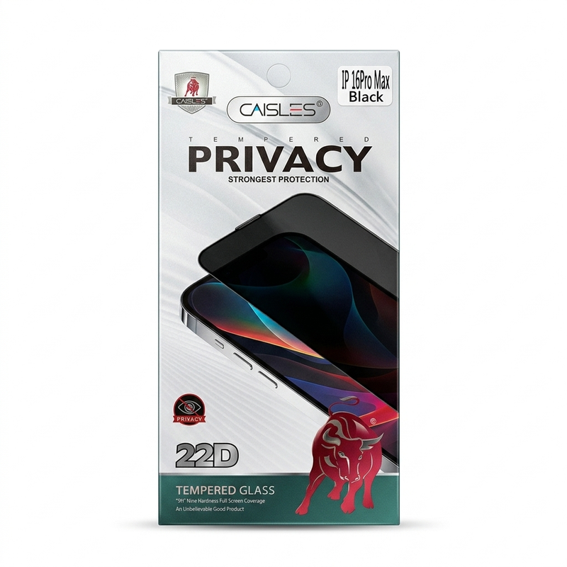 [pp025] Protector Antiespia Vidrio Temp. iPhone 16 Pro Max