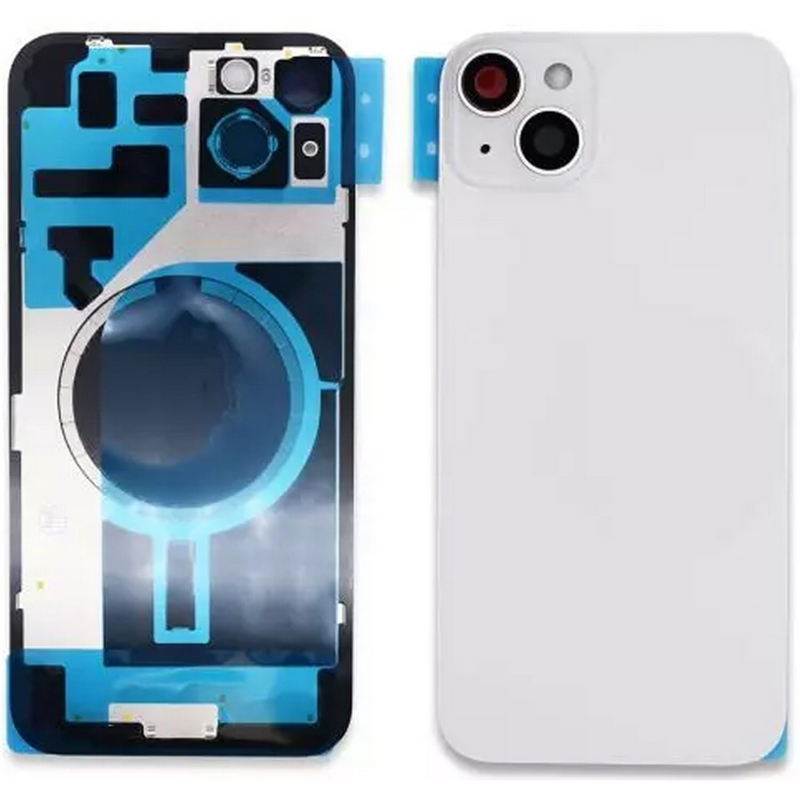 Tapa con Ganchos y Lentes iPhone 14 Plus Col Blanco Estelar