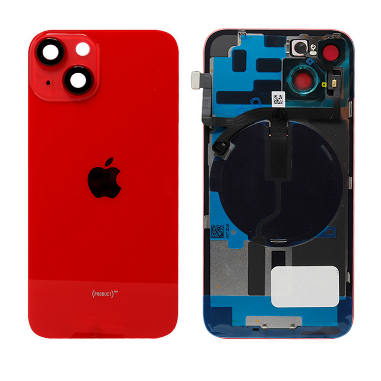 Tapa con Ganchos y Lentes iPhone 14 Col Rojo