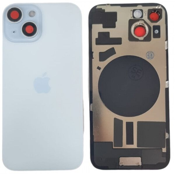 Tapa con Ganchos y Lentes iPhone 15 Col Azul