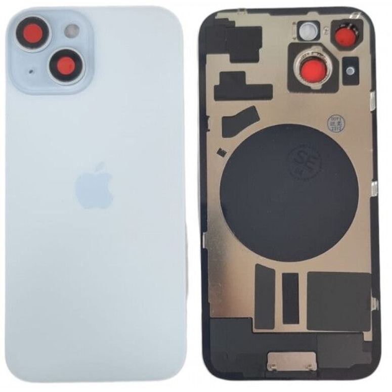 Tapa con Ganchos y Lentes iPhone 15 Col Azul