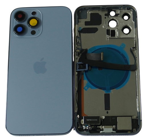 [icar009] Chasis Carcasa Con Flex iPhone 13 Pro Max (Azul Sierra)