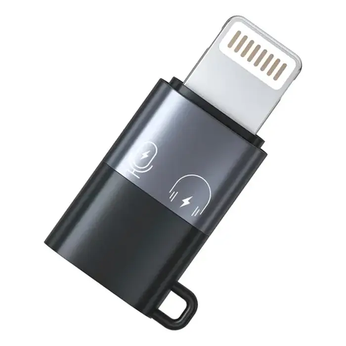 [cab011] Adaptador USB Tipo C Hembra a Lightning Macho Mic-Aud-Carga