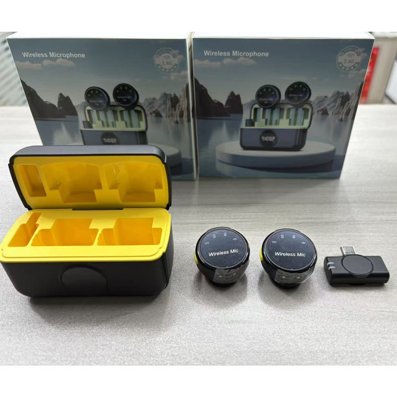 [av014] Microfono J6 con Estuche Cargador Tipo C