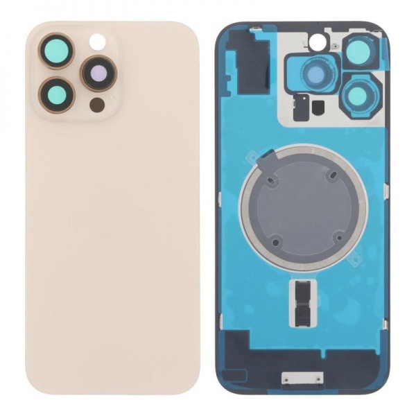 [itg045] Tapa con Ganchos y Lentes iPhone 16 Pro Max Titan. Desierto