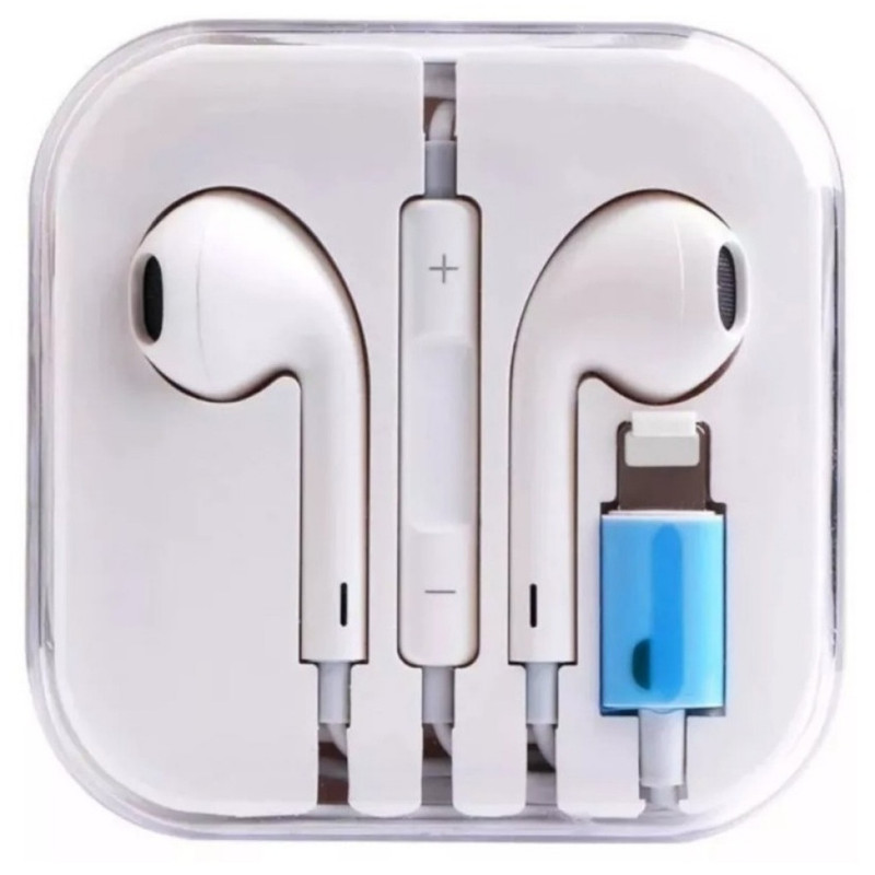 [av018] Audifono manos libres Blanco Conector Lightning