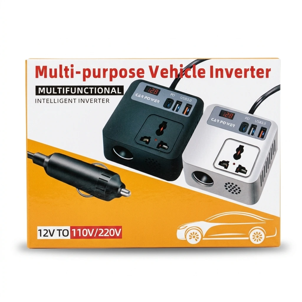 [agv005] Inversor para carro 110V - 100W Cuadrado