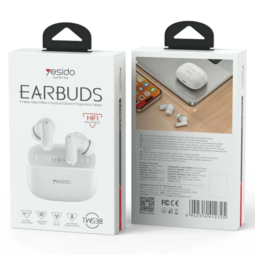 [av021] Audifono Inalambrico Yesido TWS38