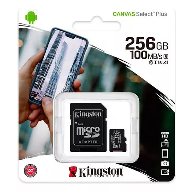 [alm003] Memoria Kingston Micro Sd 256Gb Clase 10 100Mb/s