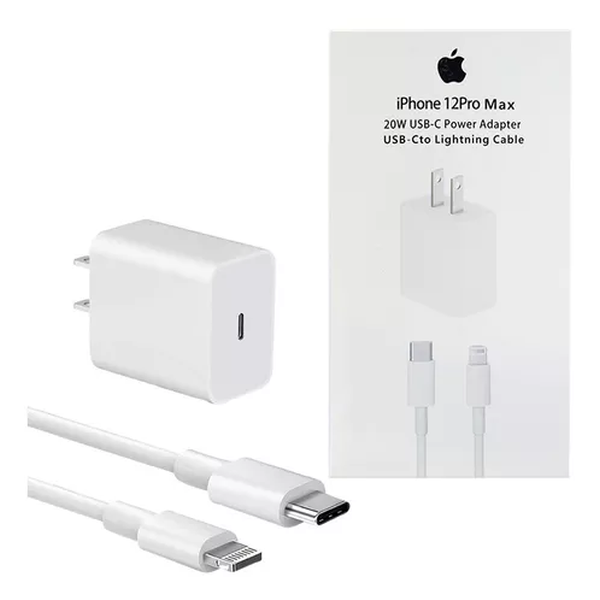 [car005] Cargador Tipo C 20W con Cable para iPhone Lightning
