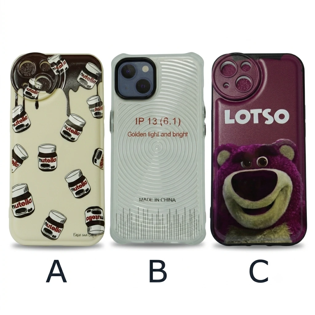 [for029] Forro iPhone 13 de Silicone Diseños Varios