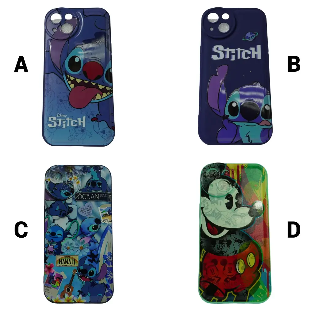 [for032] Forro iPhone 14 de Silicone Diseños Varios