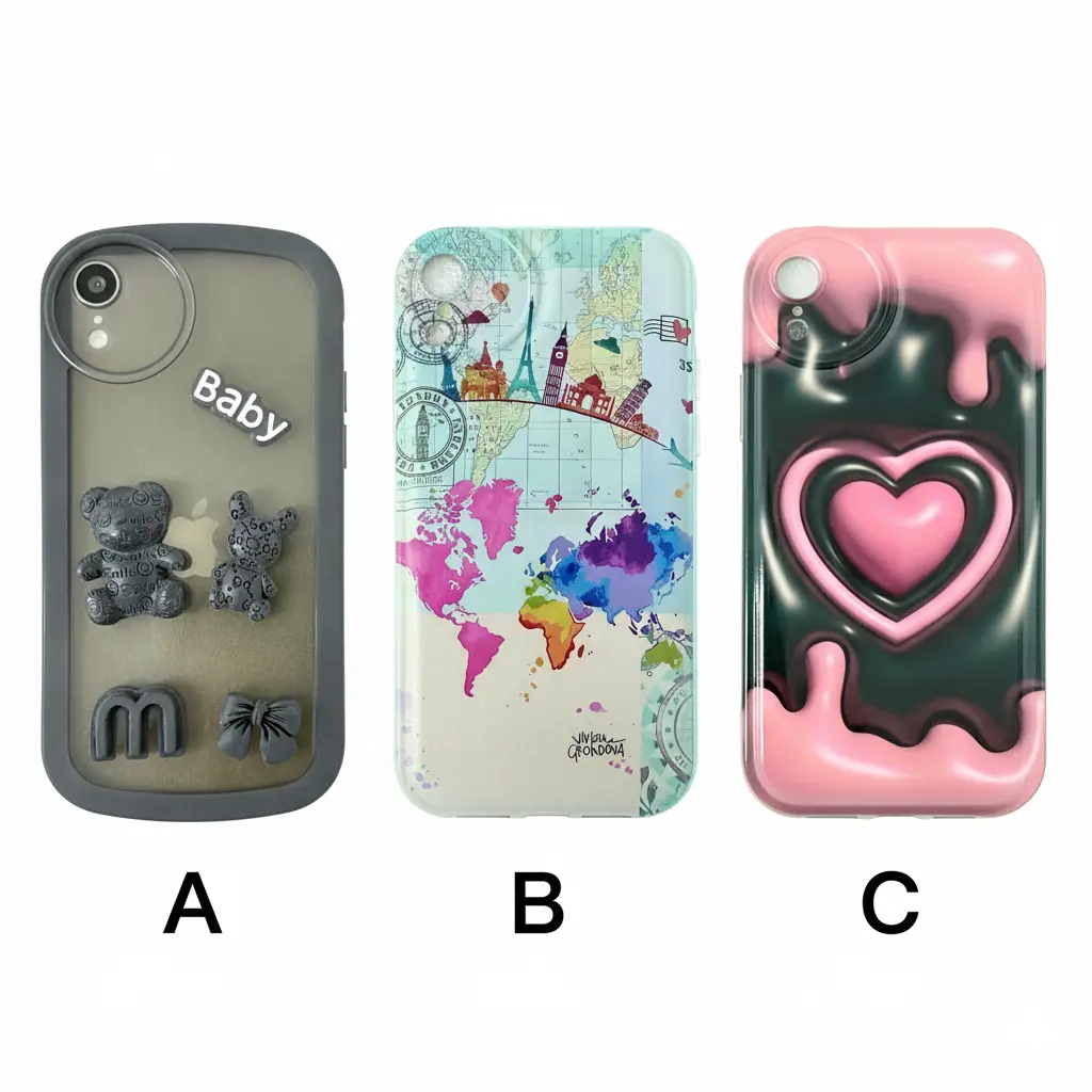 [for035] Forro iPhone XR de Silicone Diseños Varios