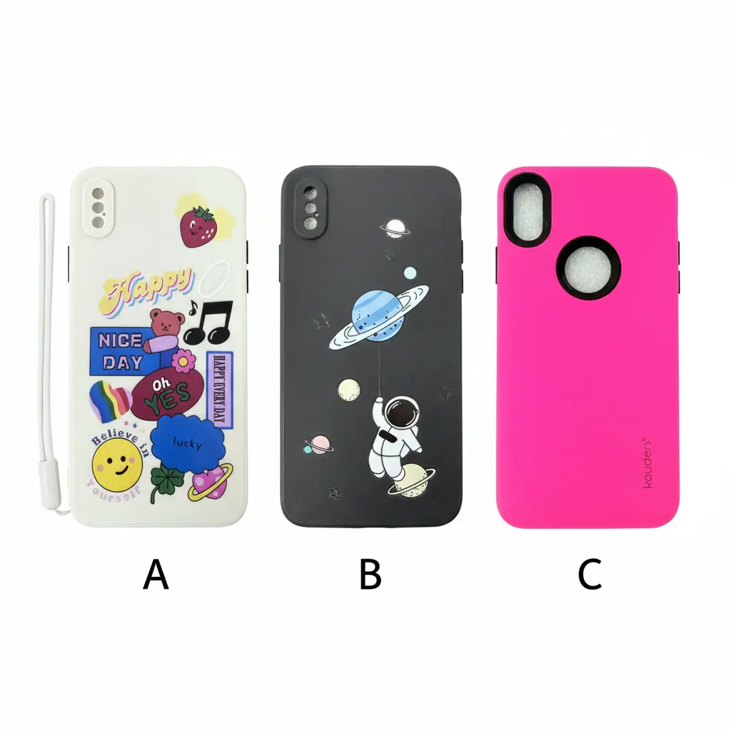 [for037] Forro iPhone Xs Max de Silicone Diseños Varios
