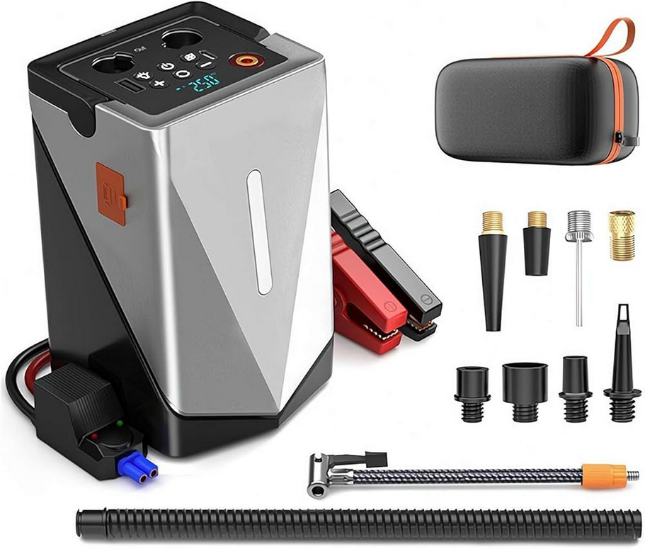 [pb004] Compresor Multiuso Jumper - Power Bank 12000Mah (GF01)