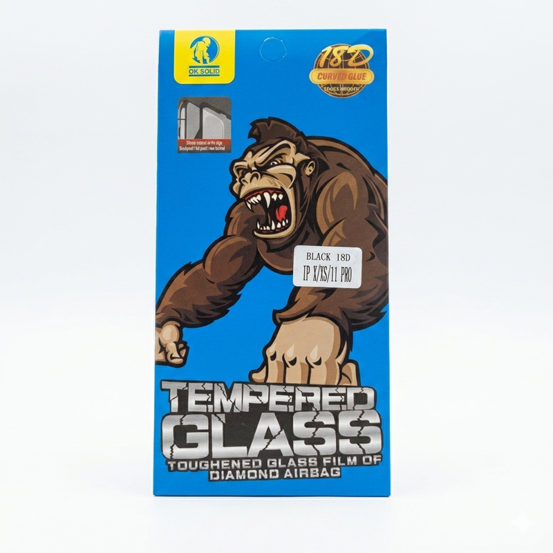 Protector Vidrio Temp. para iPhone X-Xs-11 Pro