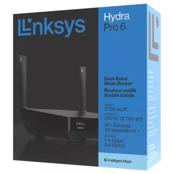 Router Linksys Hydra Pro 6 Dual Band Mesh Wifi-6 Ax5400