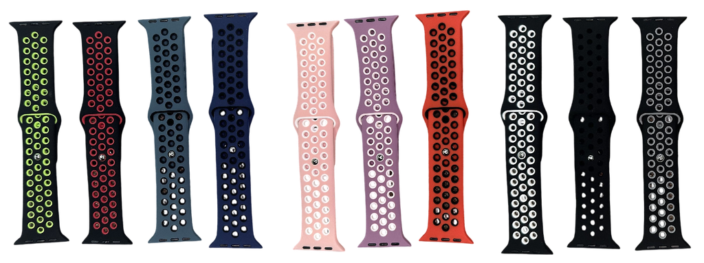Correa de Smartwatch 42-44-45-49mm Silicon Perforado Col.Var