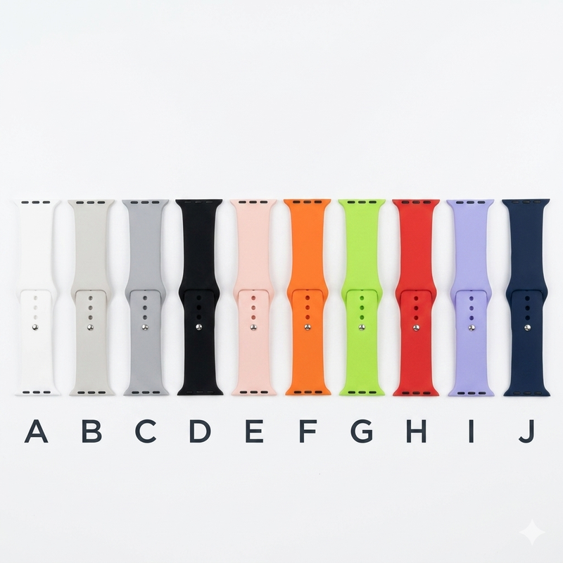 Correa de Smartwatch 38-40-41 mm Silicon Unicolor