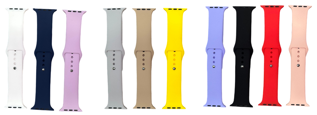 Correa de Apple Watch de Silicon Unicolor 42/44/45/49 mm