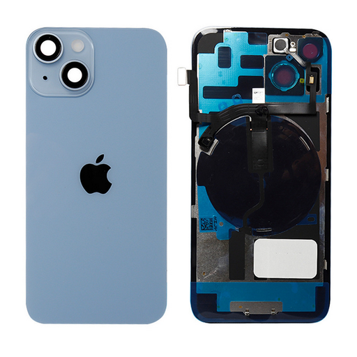 [itg002] Tapa con Marco y Lentes iPhone 14 Azul