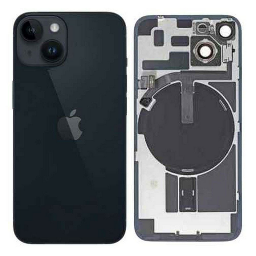 [itg004] Tapa con Marco y Lentes iPhone 14 Medianoche