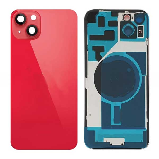 [itg011] Tapa con Marco y Lentes iPhone 14 Plus Rojo