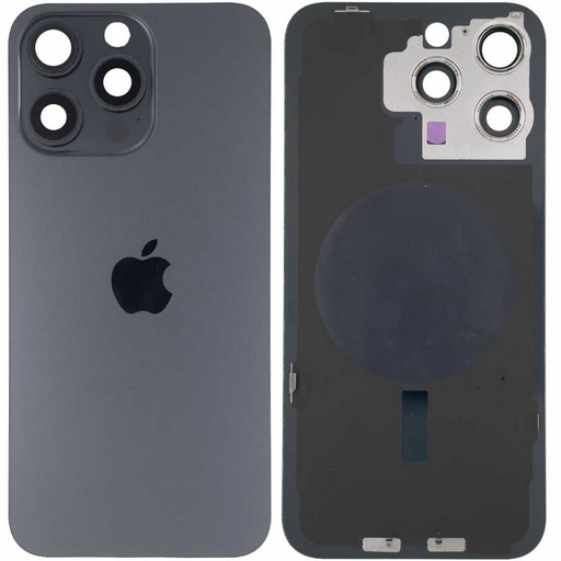 [itg027] Tapa con Ganchos y Lentes iPhone 15 Pro Col Negro