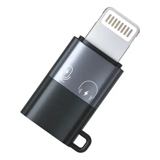 [cab011] Adaptador USB Tipo C Hembra a Lightning Macho Mic-Aud-Carga