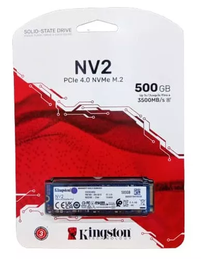 [alm002] Disco Duro Kingston 500Gb M.2 2280 Pcie Nvme Ssd