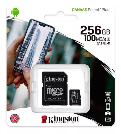 [alm003] Memoria Kingston Micro Sd 256Gb Clase 10 100Mb/s
