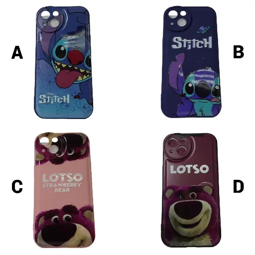[for029] Forro iPhone 13 de Silicone Diseños Varios